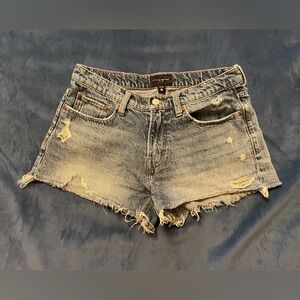 Lucky Brand Mid Rise Denim “Boy” Short Cutoffs, Size 6 (28)